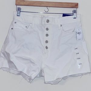 GAP Denim White Shorts - 3 1/2 “ High Rise Shorts